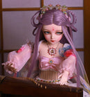 Puppe bjd 60cm Geschenke für Mädchen violettes Haar voller Satz Puppe Augen wechseln DIY Puppe bestes Valentinstagsgeschenk handgemachtes Schönheitsspielzeug