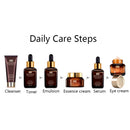 Skin Care Set Brown Bottle Face Toner Essence Eyes Care Cream Facial Lotion Anti-Aging Retinol Cleanser Korean Cosmetics Kit Q