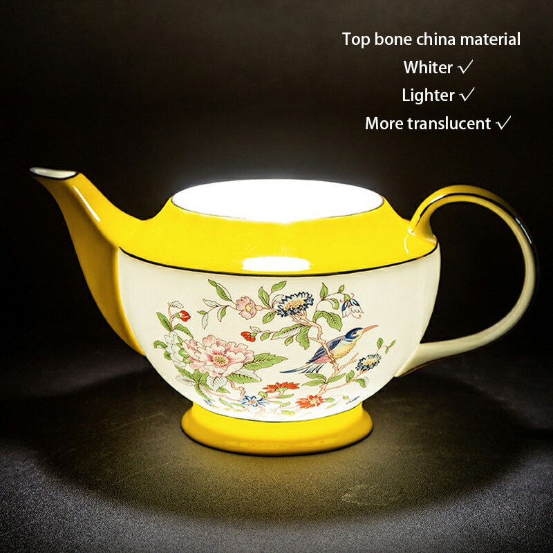 Juego de té de porcelana de hueso Pastoral, taza de té perfumada de porcelana, juego de tetera Floral de cerámica, taza de café, taza de café, juego de té