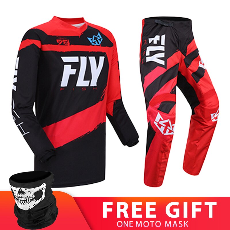 FLY FISH Motocross Jersey Hosenanzug Herren MX Gear Set Combos Moto Equipment Enduro Motocross Offroad Dirt Bike Kleidung