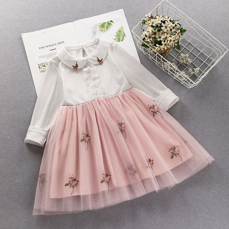 Elegant Girls clothing set new 2022 spring autumn Kids princess coat+dress 2Pcs suit for girl party children clothes 3 5 8 9Year