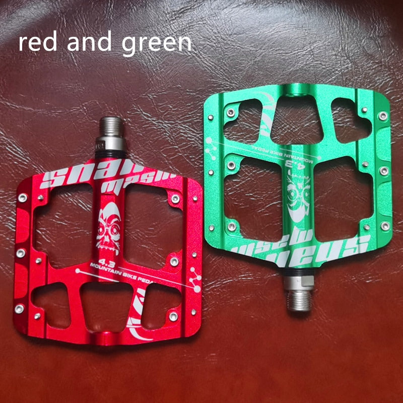 New CNC Aluminum Alloy Sealed 3 Bearing Anti-slip Bicycle Pedals flat foot Ultralight Mountain Bike Pedals MTB Bicycle Parts
