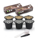 For Nespresso Coffee Capsule Pod Filters Baskets Refillable Reusable Espresso Coffee Filter Cup Cafeteras De Capsulas