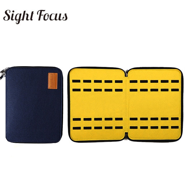 Sight Focus Uhren-Organizer-Box aus Filz mit 40 Fächern, Grau, Uhren-Aufbewahrungstasche, doppellagige Uhrenarmband-Organizer-Halterungstasche