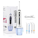 AZDENT HF-5/6 Oral Irrigator Portable Water Dental Flosser USB Rechargeable Water Jet Floss Tooth Pick 5 Jet Tip Water Tank