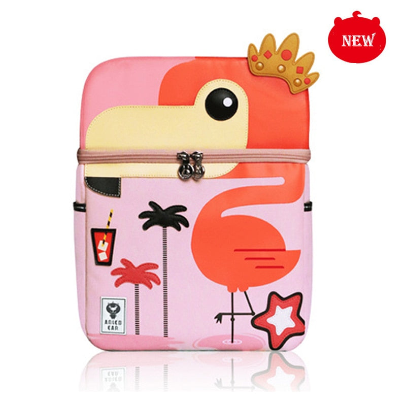 Kid Unicorn Backpack Cute 3D Cartoon Dinosaur Anti-lost Kindergarten Orthopedic School Bag for Girl Children Mochila Bookbag