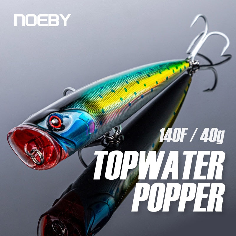 NOEBY Topwater Popper Fishing Lures 140mm 40g Saltwater Artificial Hard Baits for Sea Fishing Lure