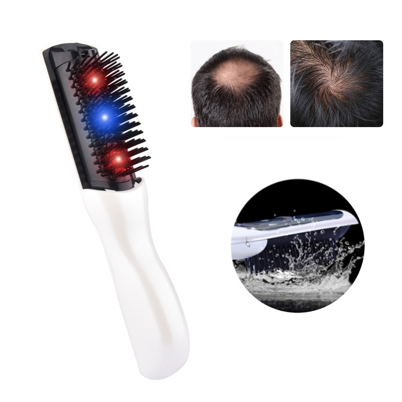 Hair Growth Care Electric Wireless Infrared Ray Massage Comb Hair follicle Stimulate Anti Dense Anti Hair-loss Head Massager