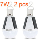 Rechargeable Led Bulb E27 LED Solar Lamp 7W 12W 85V-265V Outdoor Emergency Solar Powered Bulb travel Fishing Camping Light