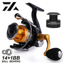 Neue hochwertige Doppelspule Angelrolle Edelstahl Kugellager Angeln Feeder Spinnrolle für Karpfenangeln