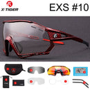 X-TIGER Photochromic Cycling Sunglasses 5 Lens UV400 Mountain Bike Glasses Men Outdoor Sports Cycling Goggles With Myopia Frame