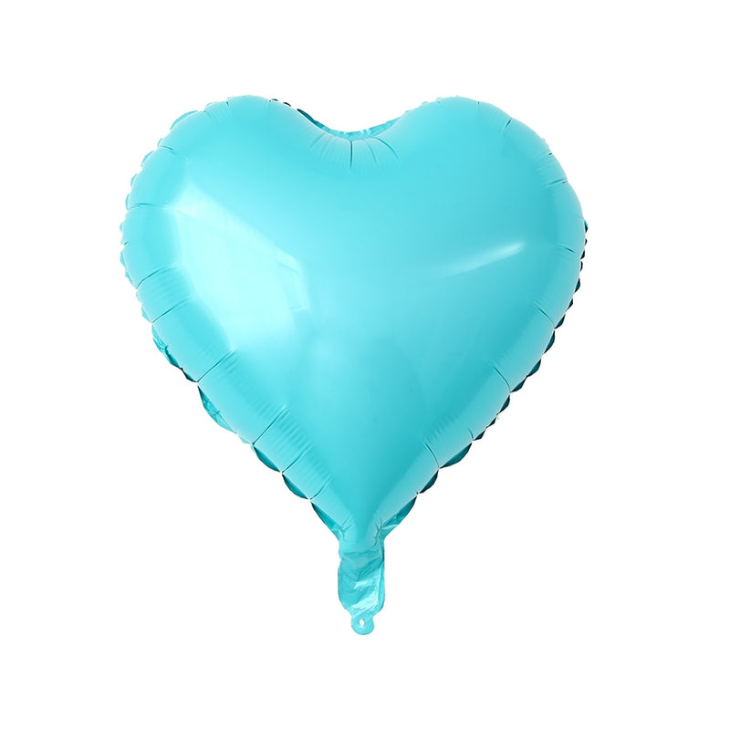 50 Uds. De Globos de aluminio con forma de corazón de estrella de 18 pulgadas, Globos inflables de helio, decoraciones para fiesta de cumpleaños, Globos de compromiso de boda para niños