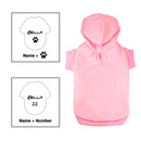 Ropa personalizada con capucha para perros y gatos, abrigo para cachorros de Bulldog Francés, sudadera de algodón para invierno, ropa para perros y gatos, camisa, Chihuahua y Yorkshire