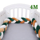 4M Baby Bed Bumper Protector Infant Cradle Pillow Cushion Braid Knot Bumper Crib Bumper Tour De Lit Bebe Tresse Room Decor