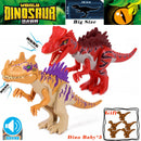 New Jurassic Dinosaur Rainforest Animals DIY Blocks Dinosaurs Mini Models Building Blocks Bricks Kid Dino Toys For Children