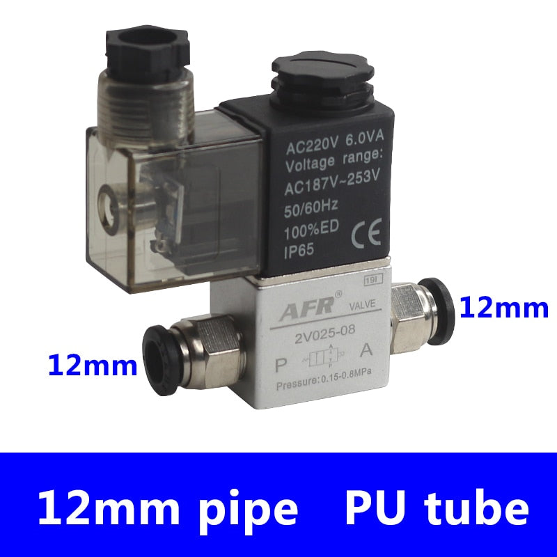 2V025-08 dc12v 24v 220v airtac type pneumatic air solenoid valve  2 Position 2 Port Normally Closed Air Magnetic Valve Pneumatic