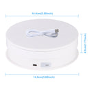 PULUZ USB eléctrico 360 grados giratorio tocadiscos soporte de exhibición para fotografía Video Vlog Shooting Props tocadiscos 15 30 cm