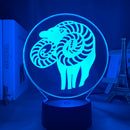 Acrylic Night Light Lamp Manga The Seven Deadly Sins Gadget for Home Room Decorative Light Meliodas Figure Kids Table Lamp Gift