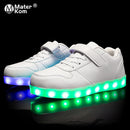 Size 25-37 Children Led Shoes Glowing Sneakers Kid Krasovki with Backlight USB Light Up Shoes Luminous Sneakers for Boys Girls