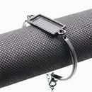 Fit 10x25mm Vintage Metal Rectangle Blank Setting Bezel Cabochon Bracelet Rectangle Base For DIY Bangle 5 strands/lot K05376