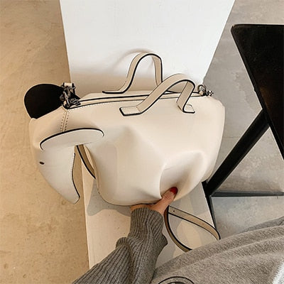 Bolso de hombro para mujer con diseño de elefante con personalidad, bonitos bolsos cruzados con forma de Animal para niñas, monederos divertidos de dibujos animados en 3D para mujeres 2020