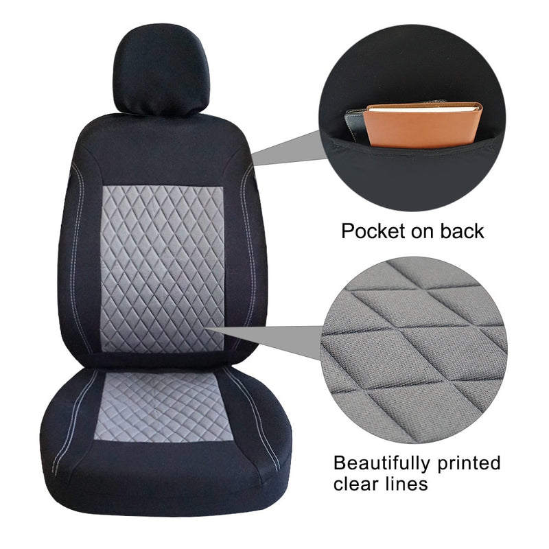 AUTOROWN, funda Universal para asiento de coche para Toyota BMW KIA Honda, fundas de poliéster para asientos de automóviles, accesorios interiores, Protector de asiento