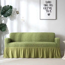 Elastic Sofa Cover Living Room Solid Color Sofa Cover Lattice Sofa Cover Elegant Skirt for Living Room Armchair Couch Sofa
