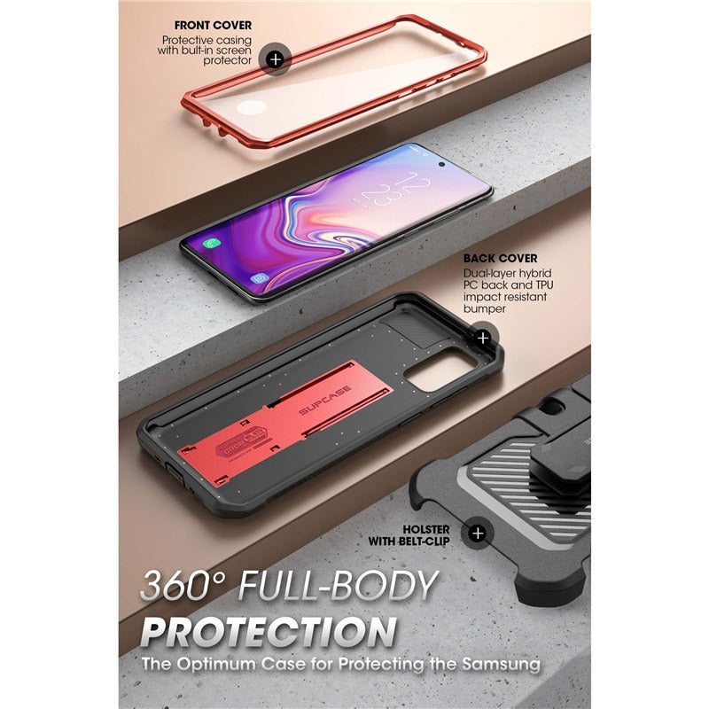 SUPCASE For Samsung Galaxy S20 FE Case (2020 Release) UB Pro Full-Body Holster Cover WITH Built-in Screen Protector &amp; Kickstand