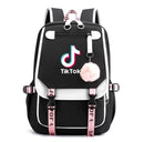 TikTok Backpack Luminous School Bags For Teenagers Boys Girls Laptop Backpack Large Capacity Travel Mochila Escolar
