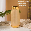 Luxury Europe Gold-Plated Ceramic Vase Home Decor Creative Design Porcelain Decorative Flower Vase For Wedding Decoration