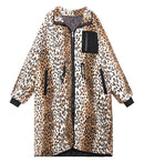 Women Winter Faux Fur Teddy Bear Coat Thick Oversized Long Coat Zebra Color Loose Women;s Jacket