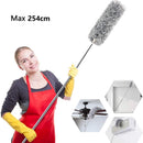 Eyliden Microfiber Duster with Extendable Long Handle 245cm Long 180 Degree Rotating Head  for Car Home Kitchen Office