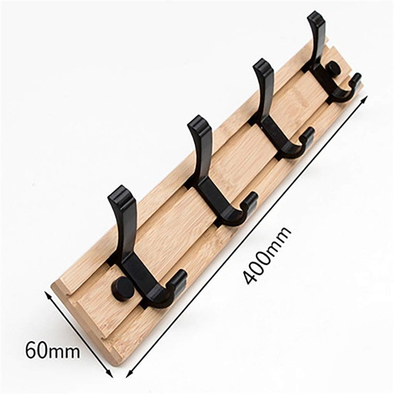 Nordic Fashion Style Bedroom Furniture Coat Rack Clothes Hanger Hooks Living Room Closet Bamboo Hat Racks Coat Hanger Wall Hook