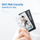Slim Power Bank 5000 mAh Handy-Ladegerät Cartoon Powerbank Diamond Surface 5000 Power Bank Lovely für Iphone12 Samsung