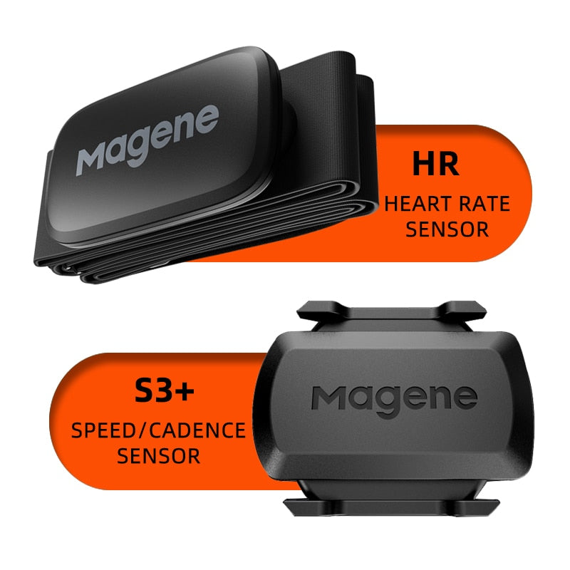 Cycling Magene Mover H64 S3+ ANT+ USB C406 Dual Mode Speed Cadence Sensor Heart Rate Monitor Bicycle Computer Bike Garmin XOSS