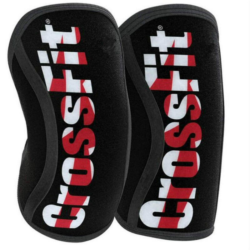 7mm Weightlifting CrossFit Powerlifting(2 pieces) Strongman knee compression sleeve