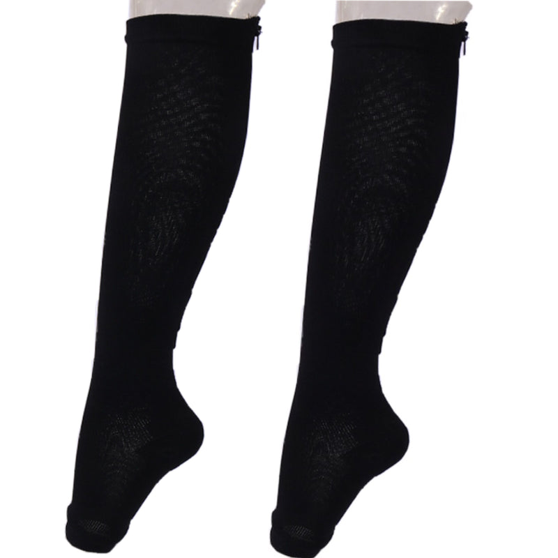 Männer Fett verbrennen Reißverschluss Socken Kompression Schlank Dornröschen Beinformer Socken Verhindern Krampfadern Sport Socken für JACKSON DIAS