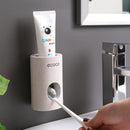 Automatic Toothpaste Dispenser Dust-proof Toothbrush Holder Wall Mount Stand Bathroom Accessories Set  Squeezer