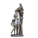 Holiday Family Sculpture Handmade Resin Parents Statue Daughter Gift Birthday Son Ornament Craft Room Decor Wedding Anniversary