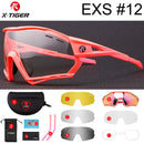 X-TIGER Photochromic Cycling Sunglasses 5 Lens UV400 Mountain Bike Glasses Men Outdoor Sports Cycling Goggles With Myopia Frame