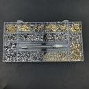 21 Grids Crystals Diamonds Nail Rhinestones Set 3100pcs FlatBack Rhinestones Kit Sparkling Nail Art With 1 Pen For Decorations