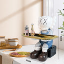 Estatua de oso violento, estatua de oso ordenado con bandeja de Metal, llaves de almacenamiento, dulces, adornos para el hogar Friut, decoración de mesa, decoración de habitación