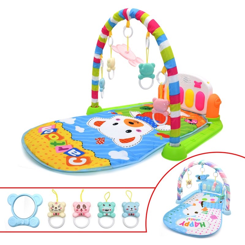 DSUE Baby Toys  Music  Play Mat Kid‘s Puzzle Carpet with Piano Keyboard Infant Fitness Crawling Mat Early Education Gym Toy