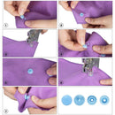 360 Sätze T5-Kunststoffdruckknopf mit Druckknöpfen, Zange, Werkzeugsatz und Organizer-Behältern, Druckknöpfe einfach auszutauschen, DIY-Familienschneider