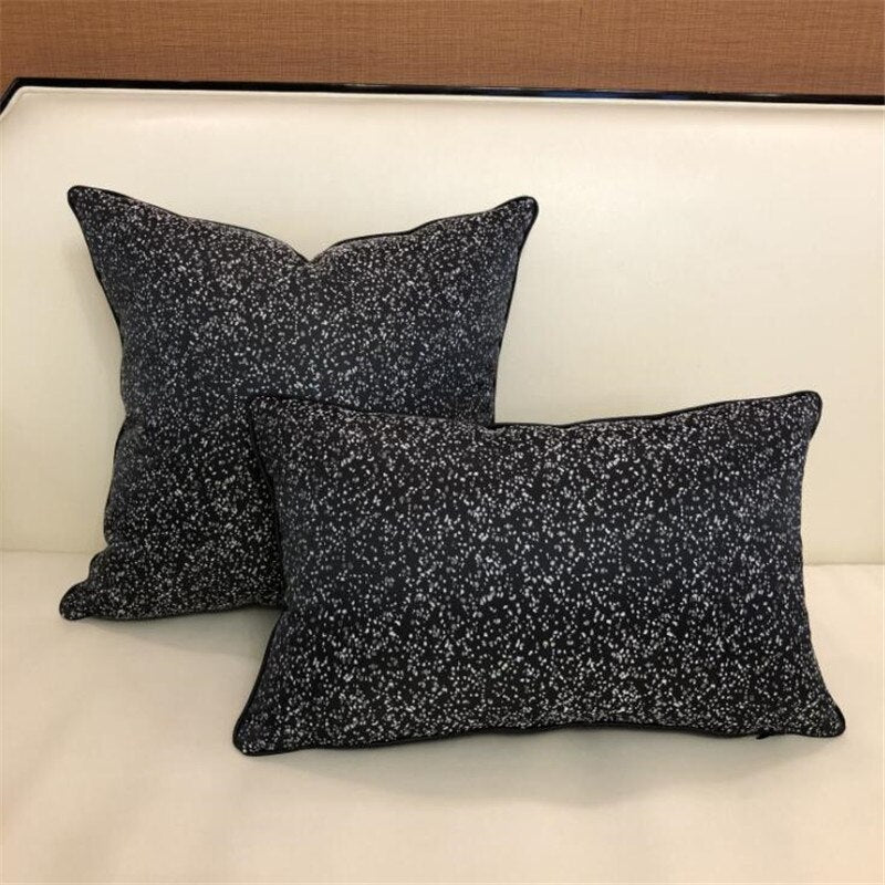 Fundas de cojín de sofá de lujo ligeras, fundas de almohada simples modernas de rejilla azul verde, fundas de almohada europeas de alta calidad, decoración de cama para el hogar