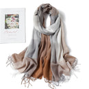 2022 bufanda hiyab a cuadros para mujer, Pashmina, chales para mujer, Foulard, diadema con borlas, bufandas de invierno tipo Cachemira, abrigos cálidos para mujer, Bandana