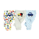 3/6 Pieces Baby Trousers Cotton Autumn Cartoon Animal Print Leggings Boys Girls Long Baby Pants