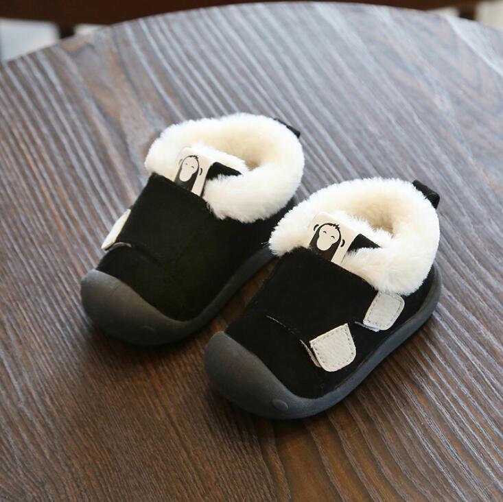 Kleinkind Kleinkind Stiefel Winter Warm Plüsch Baby Mädchen Jungen Schnee Stiefel Outdoor Bequeme Weiche Unterseite Rutschfeste Kinderschuhe