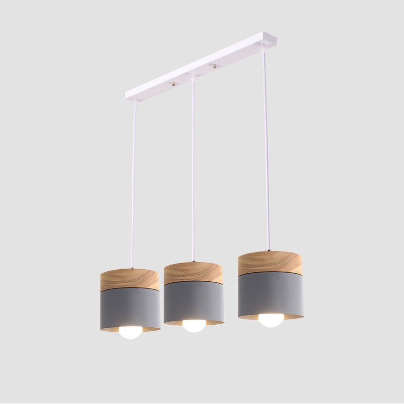 Nordic Minimalist E27 LED chandelier modern home decor wood indoor lighting bedroom living room study hanging lamp pendant light