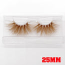 Xinemilin BLONDE 3D mink fake lashes wholesale natural individual brown false eyelashes makeup 15 25mm lash extension supplies